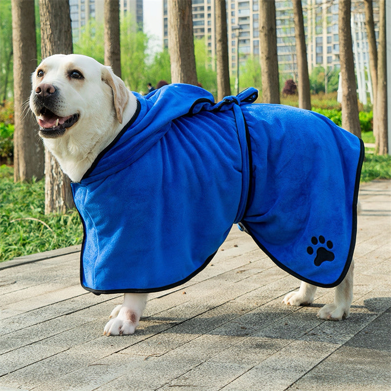 Microfiber Dog Drying Robe/Coat