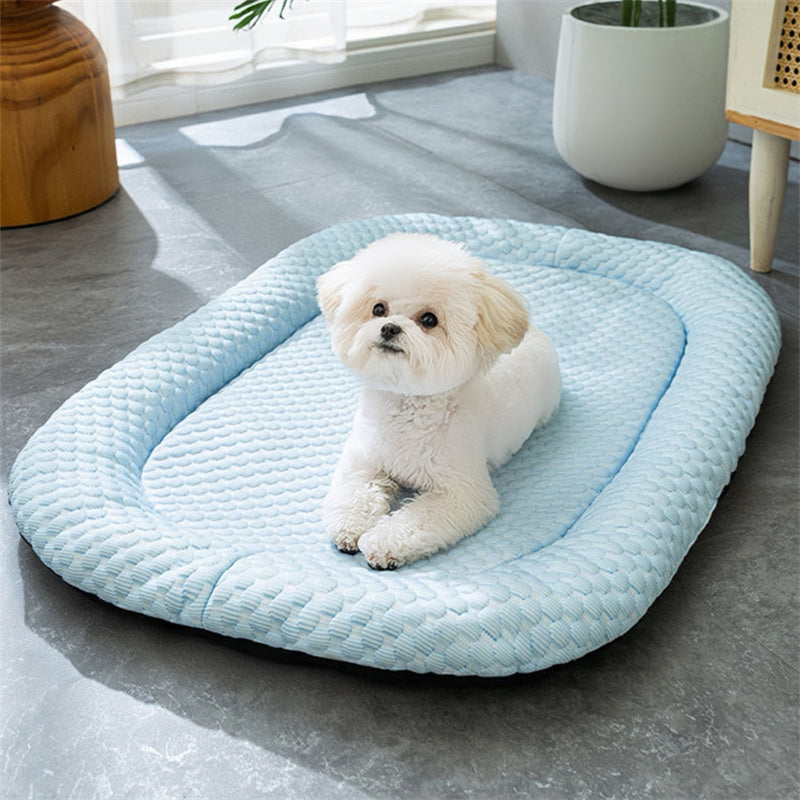 Ice Silk Cooling Dog Bed for Summer