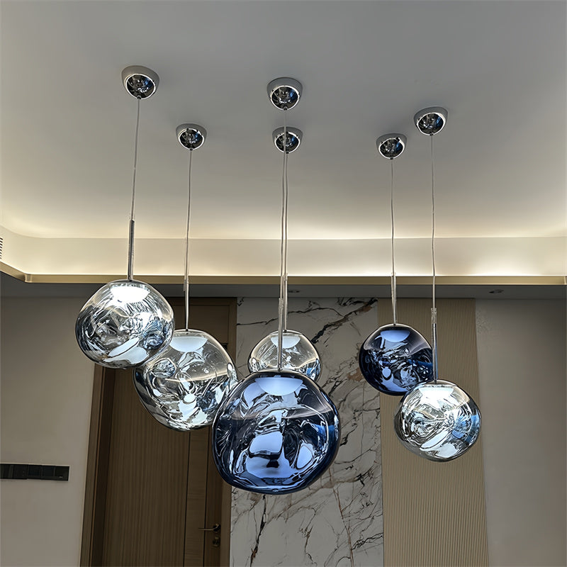 Modern Globe Lava Pendant Light