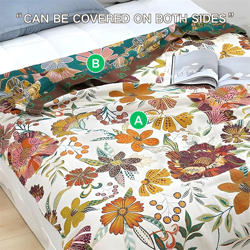 Bohemian Cotton Gauze Quilt Breathable & Lightweight