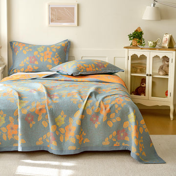 Boho Breathable Cotton Gauze Quilt 3 Layer