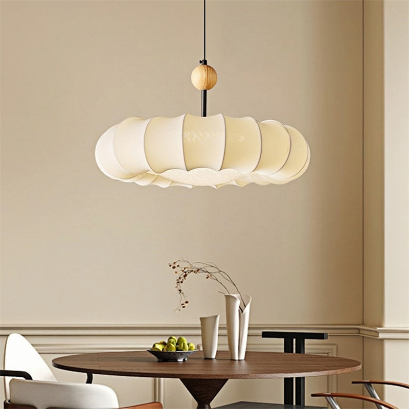 Simple Fabric Pendant Light 3-Color Changing Light