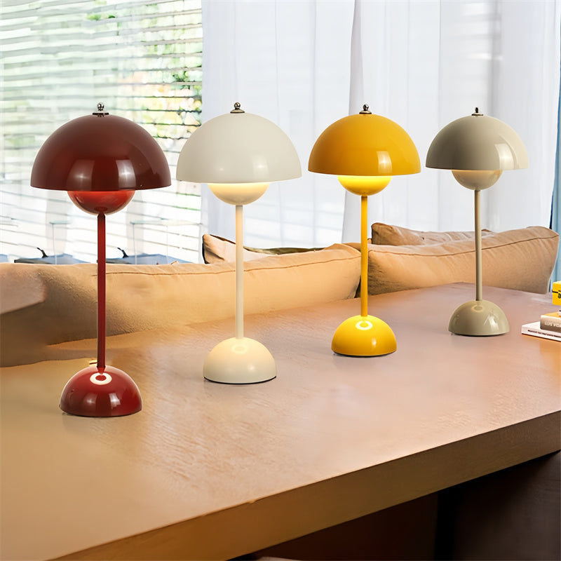 Mushroom Flowerpot Cordless Touch Table Lamp