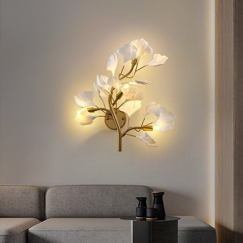 Modern Ginkgo Leaf Wall Lamps