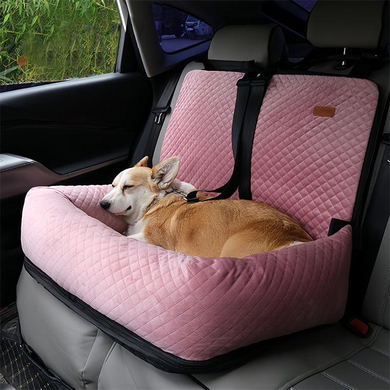Large Dog Car Seat with Two Safety Buckles