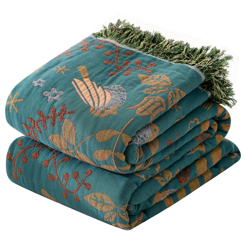 Cotton Boho Breathable Throw Blankets All Season