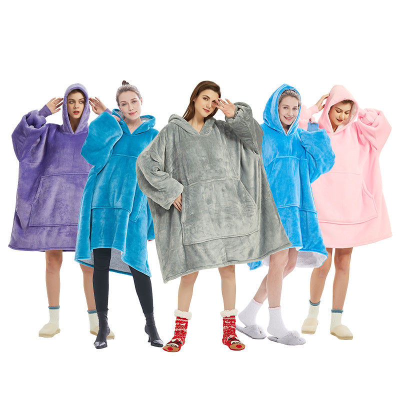 Soft Wearable Blanket Hoodie for Adults
