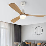 52 Inch Solid Wood Ceiling Fan Light with Remote Control
