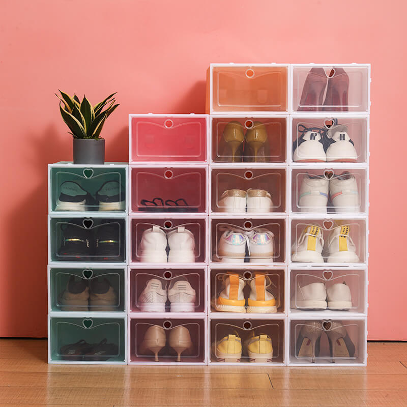 6/10 Pcs Stackable Shoe Storage Boxes