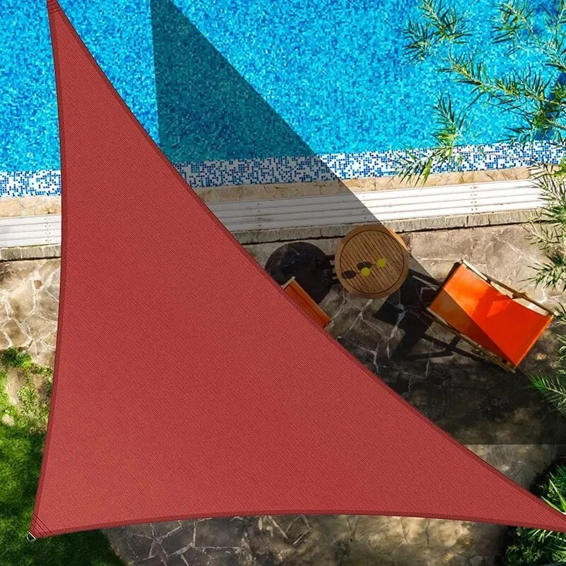 Waterproof Triangle Sun Shade Sail for Patio, Anti-UV Garden Sail ...