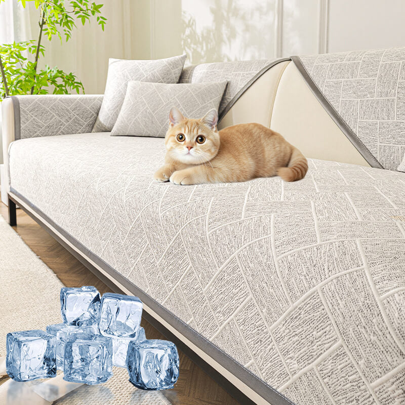 Summer Ice Silk Anti-Slip Sofa Cover