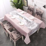 Rectangle Removable Washable Dinner Chair Covers And Tablecloth Sets