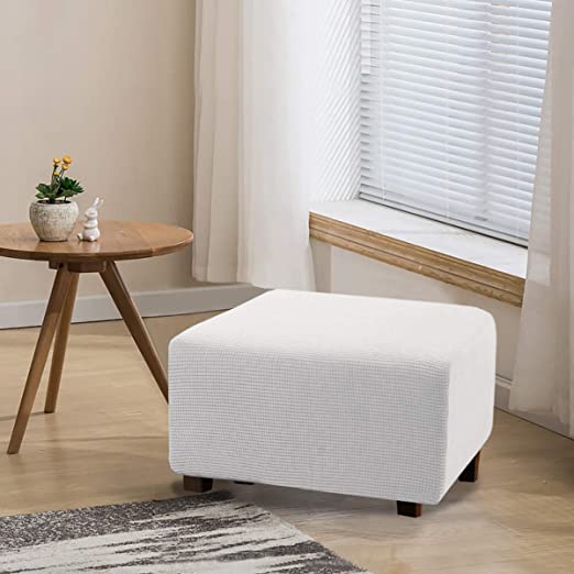 Stretchy Washable Ottoman Slipcovers