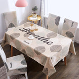 Rectangle Removable Washable Dinner Chair Covers And Tablecloth Sets
