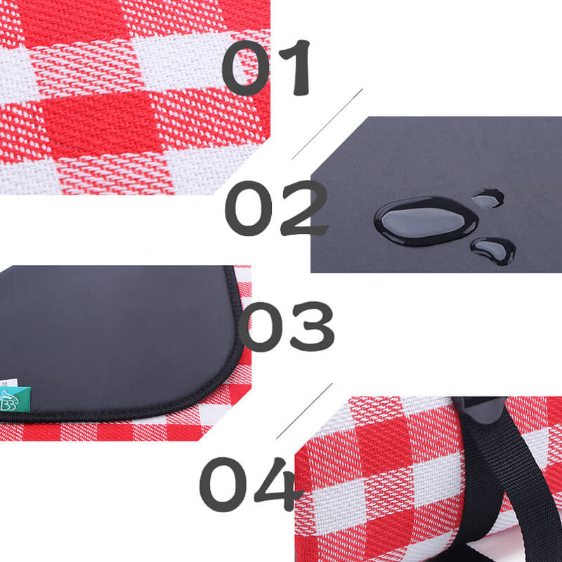 Waterproof Outdoor Picnic Blanket with Straps