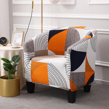 1-Piece Club Chair Slipcover, Stretch Tub Chair Covers