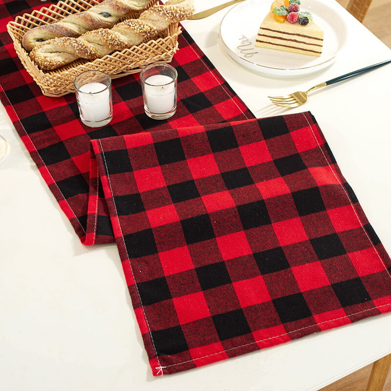 Buffalo Plaid Table Runner and Placemats