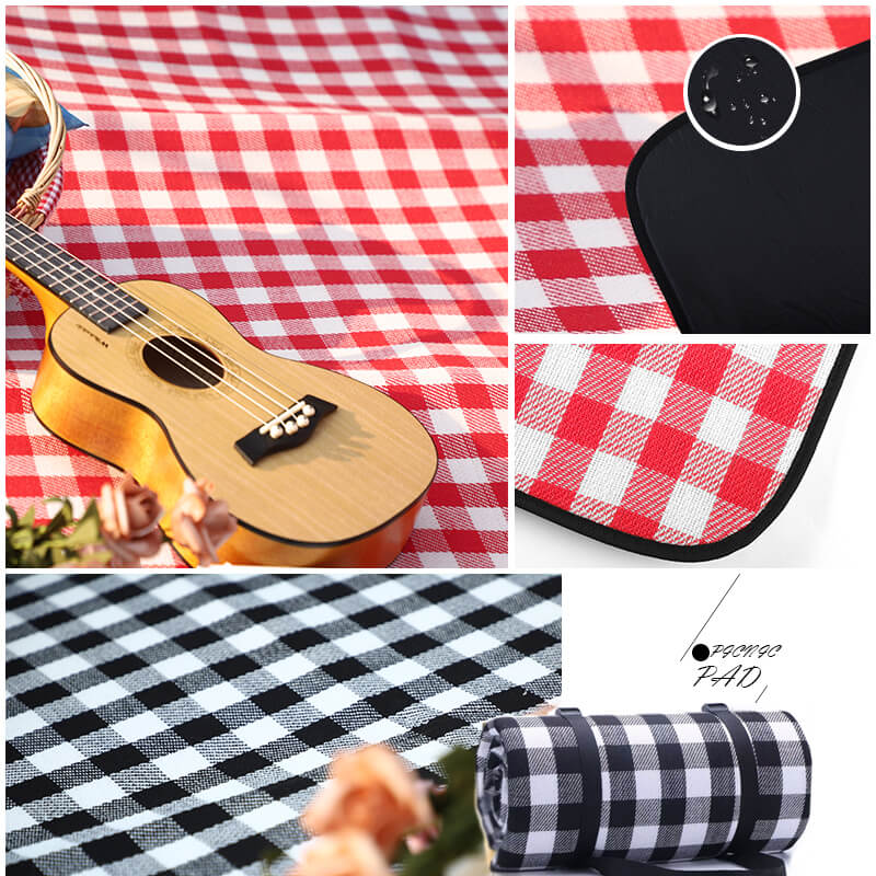 Waterproof Outdoor Picnic Blanket with Straps