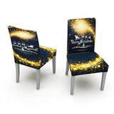 Dust-Proof Christmas Decoration Chair slipcovers&Rectangle Tablecloth