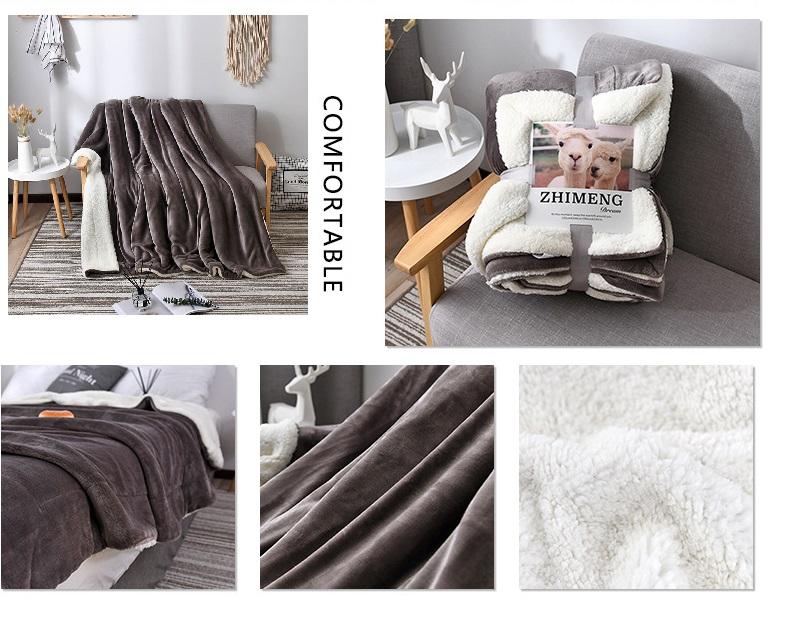 Comfy Sherpa Throw Blanket