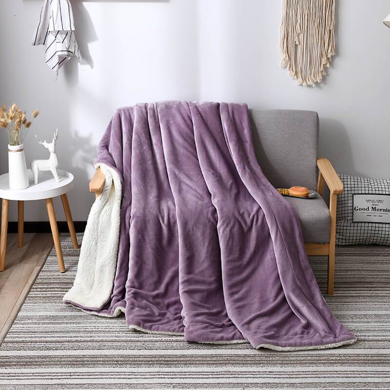 Comfy Sherpa Throw Blanket