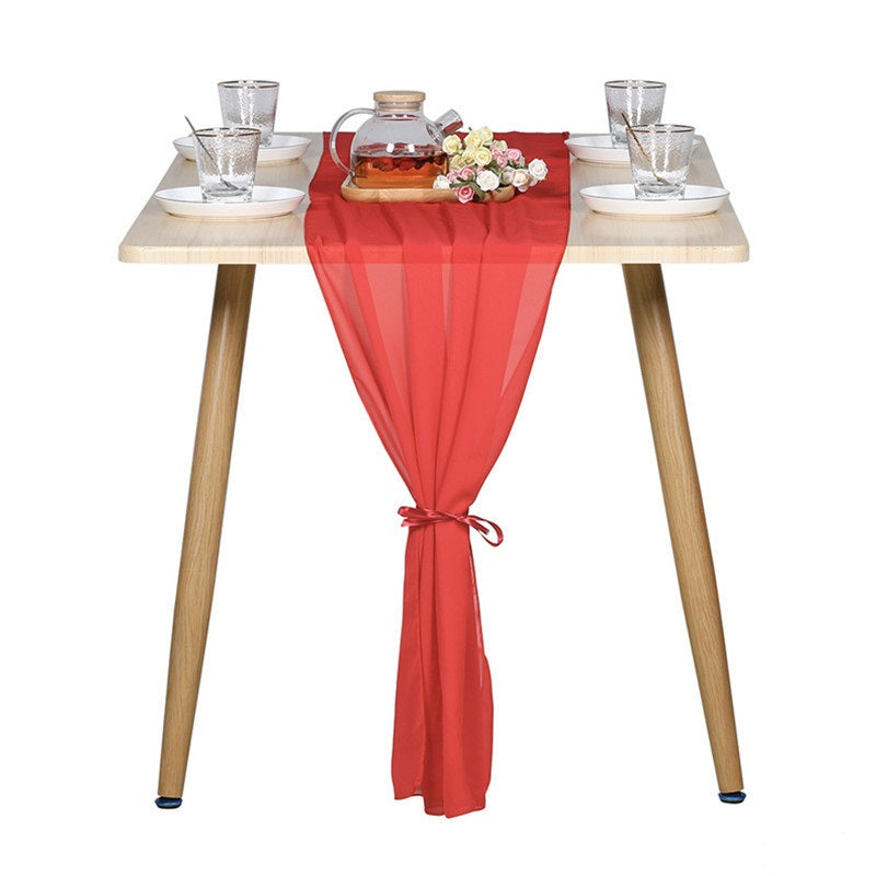 Chiffon Table Runner for Wedding Party