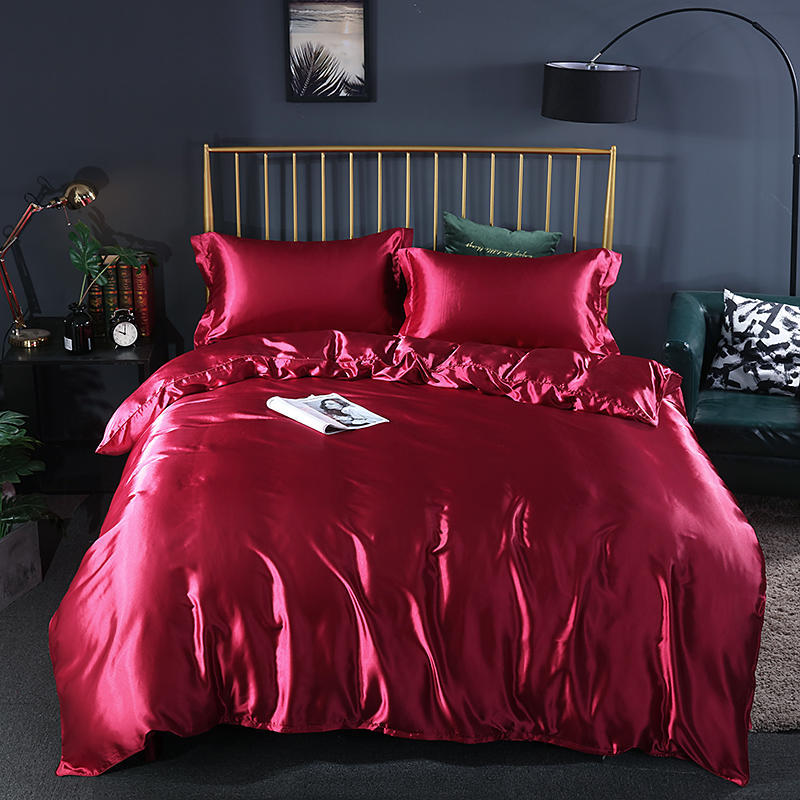 Silk Bed Sheets Set Full Size