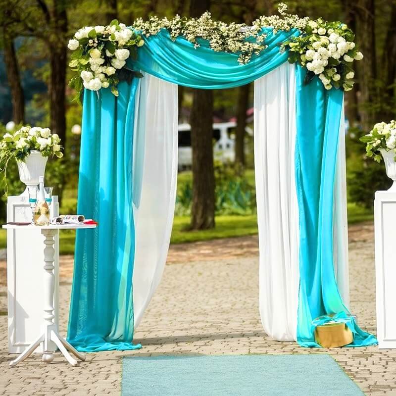 Extra Long Wedding Arch Draping Fabric 28" x 18 ft