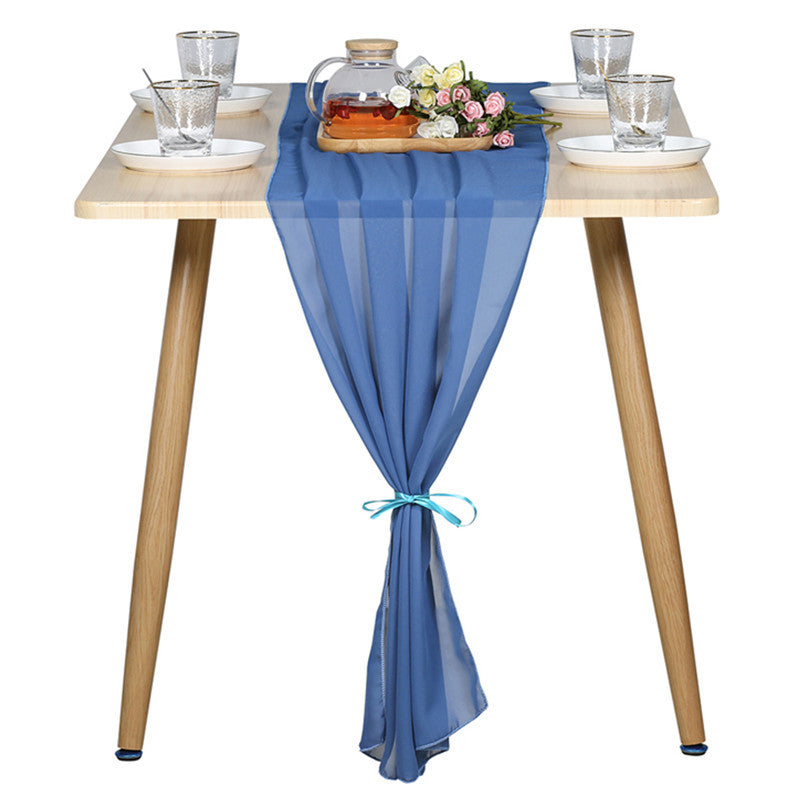 Chiffon Table Runner for Wedding Party