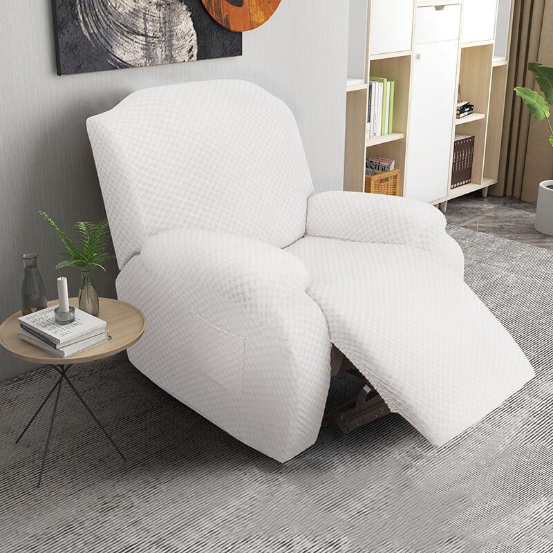 Stretch Square Jacquard Recliner Chair Cover 4 Pieces