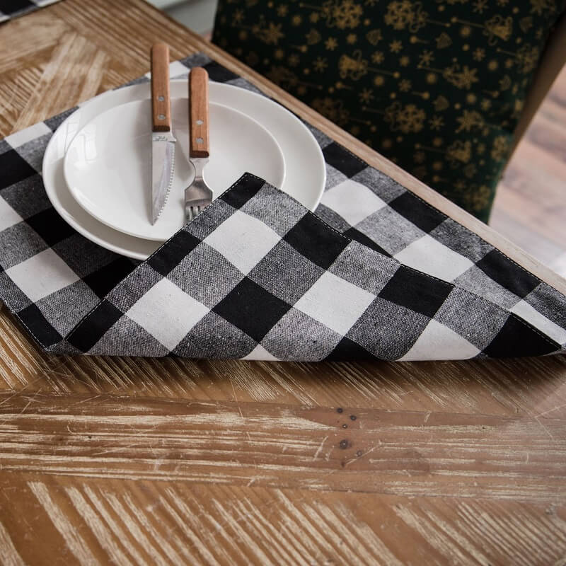 Buffalo Plaid Table Runner and Placemats