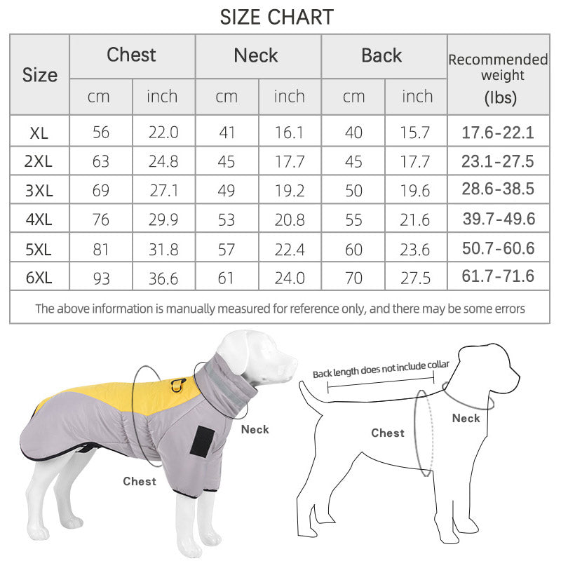 Waterproof Dog Coat, Winter Warm Dog Jacket