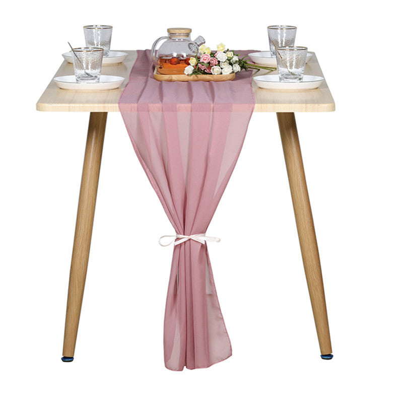 Chiffon Table Runner for Wedding Party