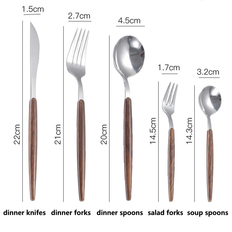 5 Pieces Stainless Steel Cutlery Set