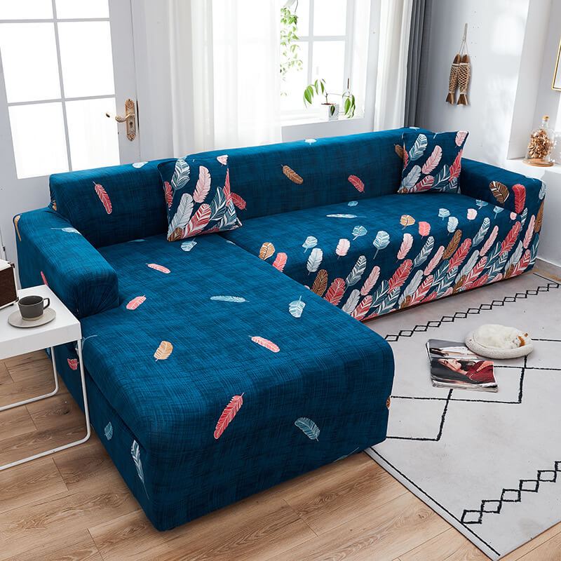 Stretch Printed Corner Sofa Cover| 20 Colors