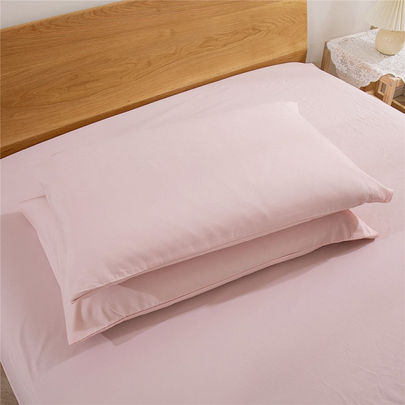 4 Pcs Cotton Bed Fitted Sheet Set- Full Size