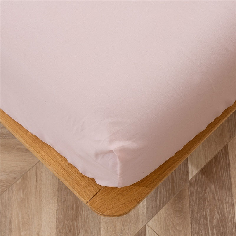 4 Pcs Cotton Bed Fitted Sheet Set- Full Size