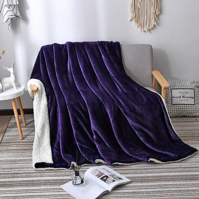 Comfy Sherpa Throw Blanket