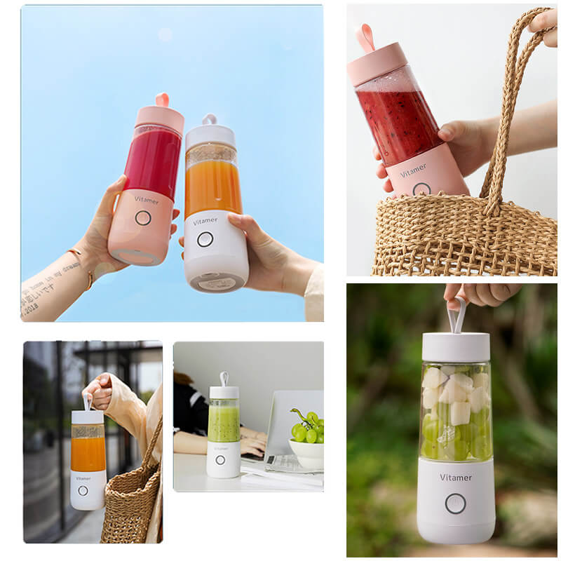 Electric Portable Blender Bottle, USB Rechargeable Mini Portable