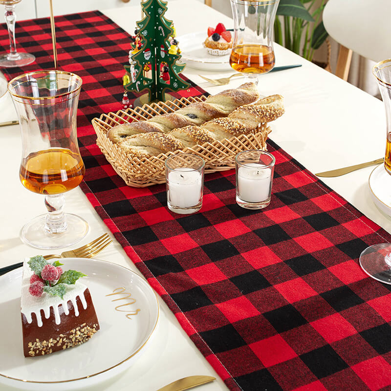 Buffalo Plaid Table Runner and Placemats