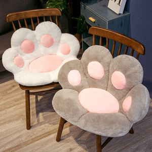 Plush Cat Paw Chair Cushion