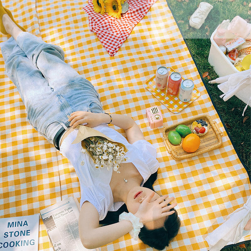 Waterproof Outdoor Picnic Blanket with Straps