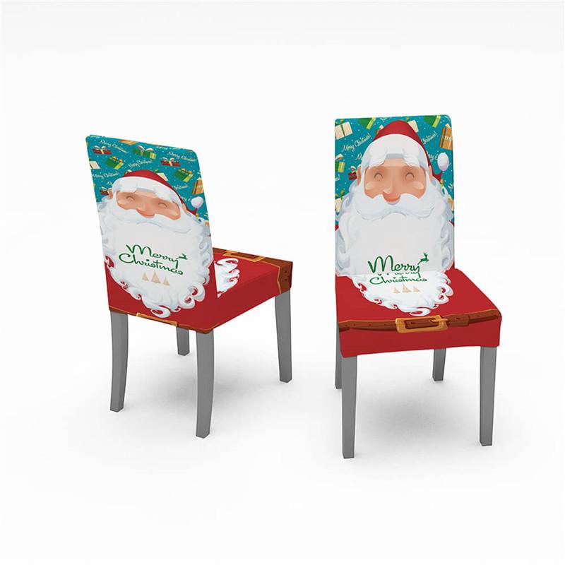 Christmas Waterproof Dust-Proof Tablecloth Covers And Stretchable Chair Covers