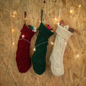 18 Inches Large Knitted Christmas Stockings