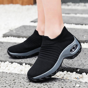 Super Soft stretchable Women's Walking Shoes Sock Sneakers