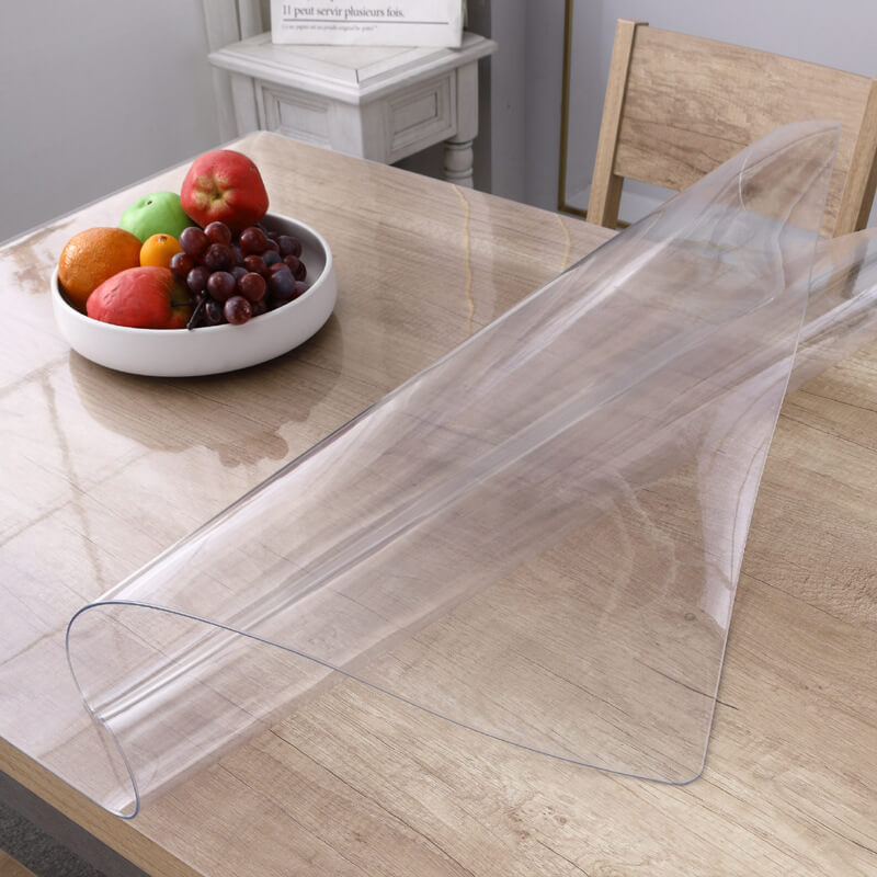 Waterproof Wipeable Clear PVC Tablecloth Cover Mat