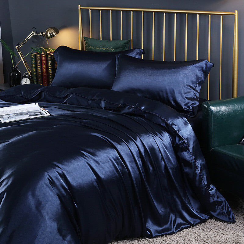 Silk Bed Sheets Set Full Size