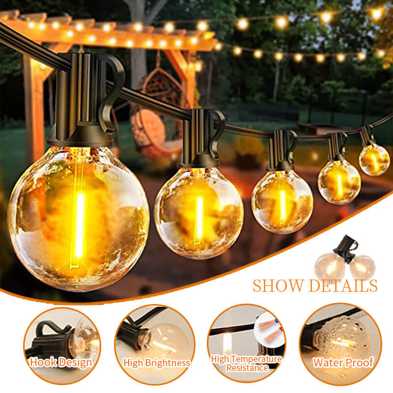 Waterproof Outdoor String Lights for Garden