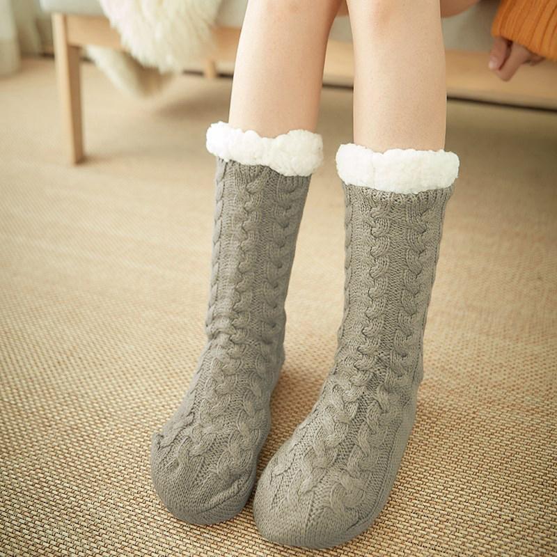 Fleece lined slipper socks ladies cheap