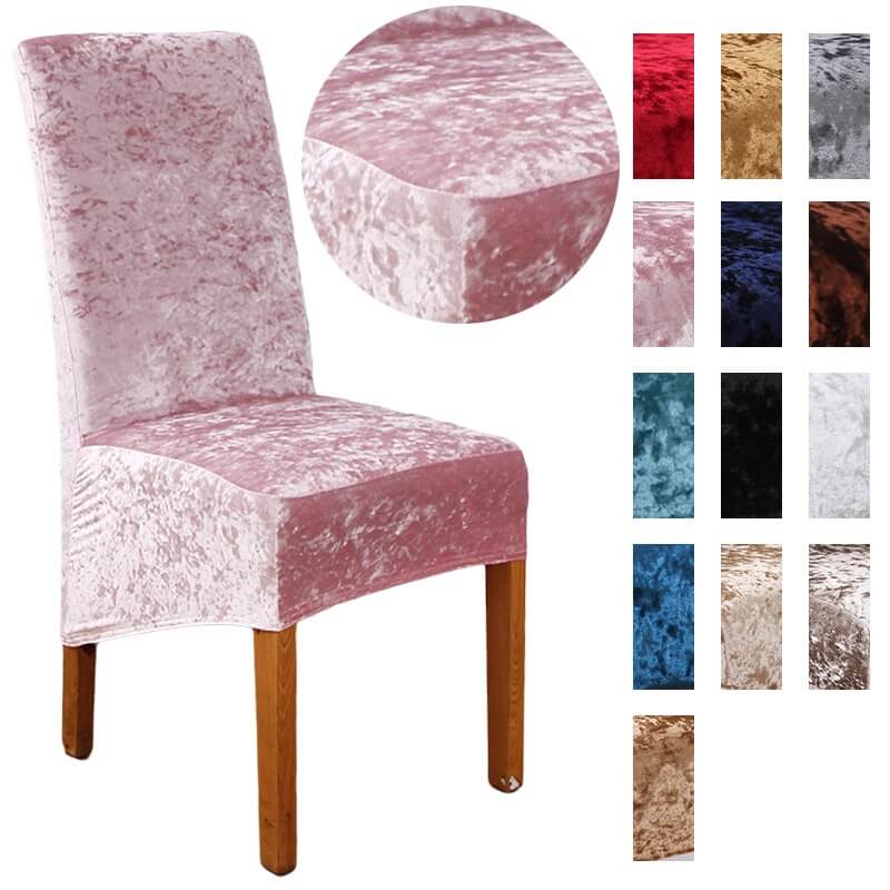 Stretch Crushed Velvet XL Chair Covers